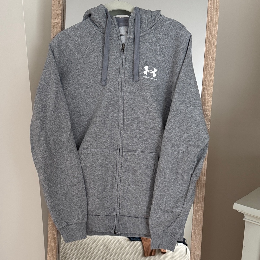 Under Armour Heather Gray Full-Zip Hoodie